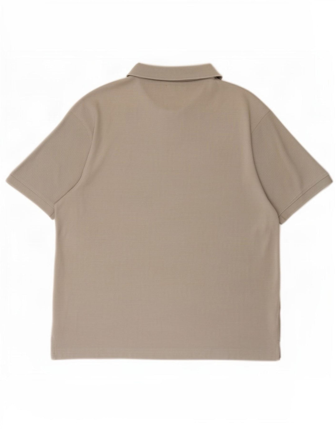 Zara herre poloshirt, stor grå nålestribet bomuld