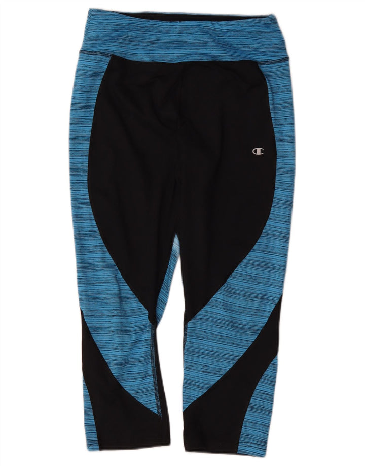 Champion Dame Capri Leggings UK 14 Medium Sort Colourblock Polyester