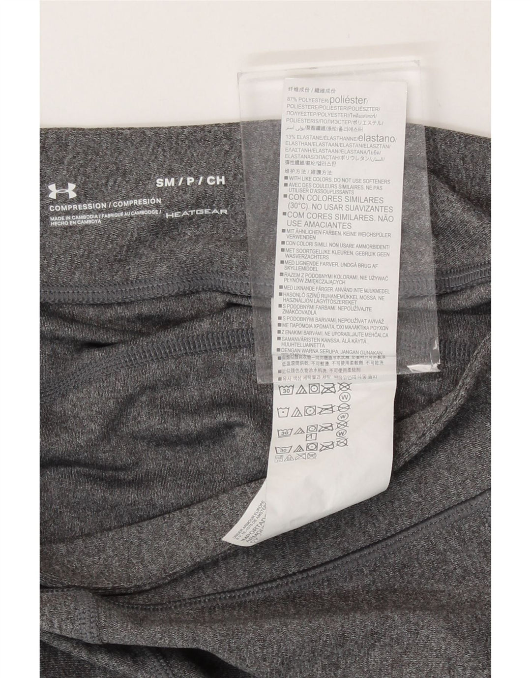 Under Armour Womens Heat Gear Capri Leggings UK 8 Small Grey Polyester