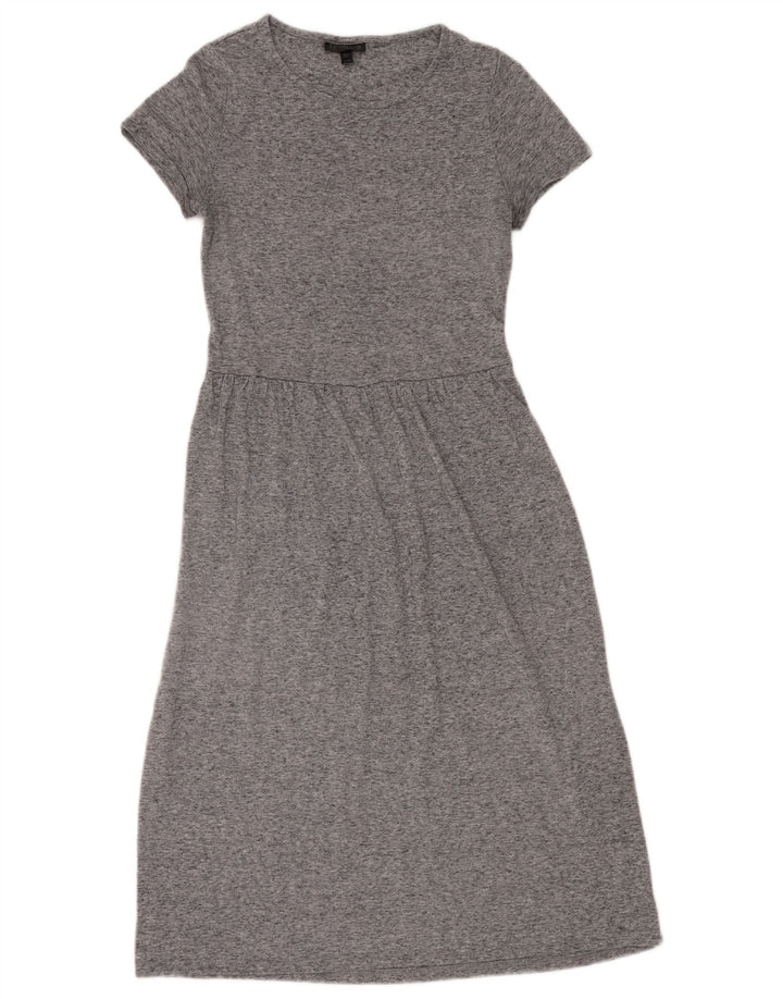 Topshop Dame A-Line Kjole UK 8 Small Grey Flecked