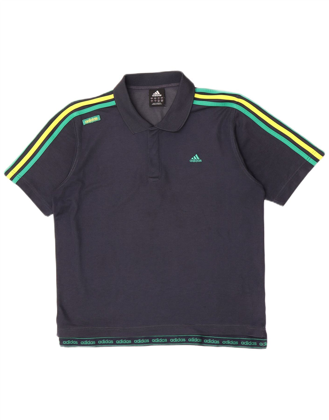 Adidas Poloskjorte til mænd Stor marineblå polyester