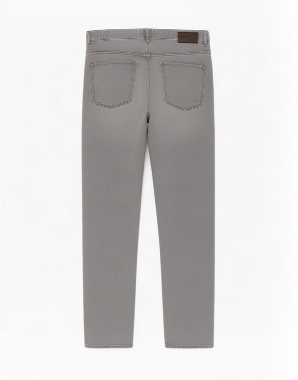 Hugo Boss Straight Jeans til mænd W36 L34 Grå bomuld