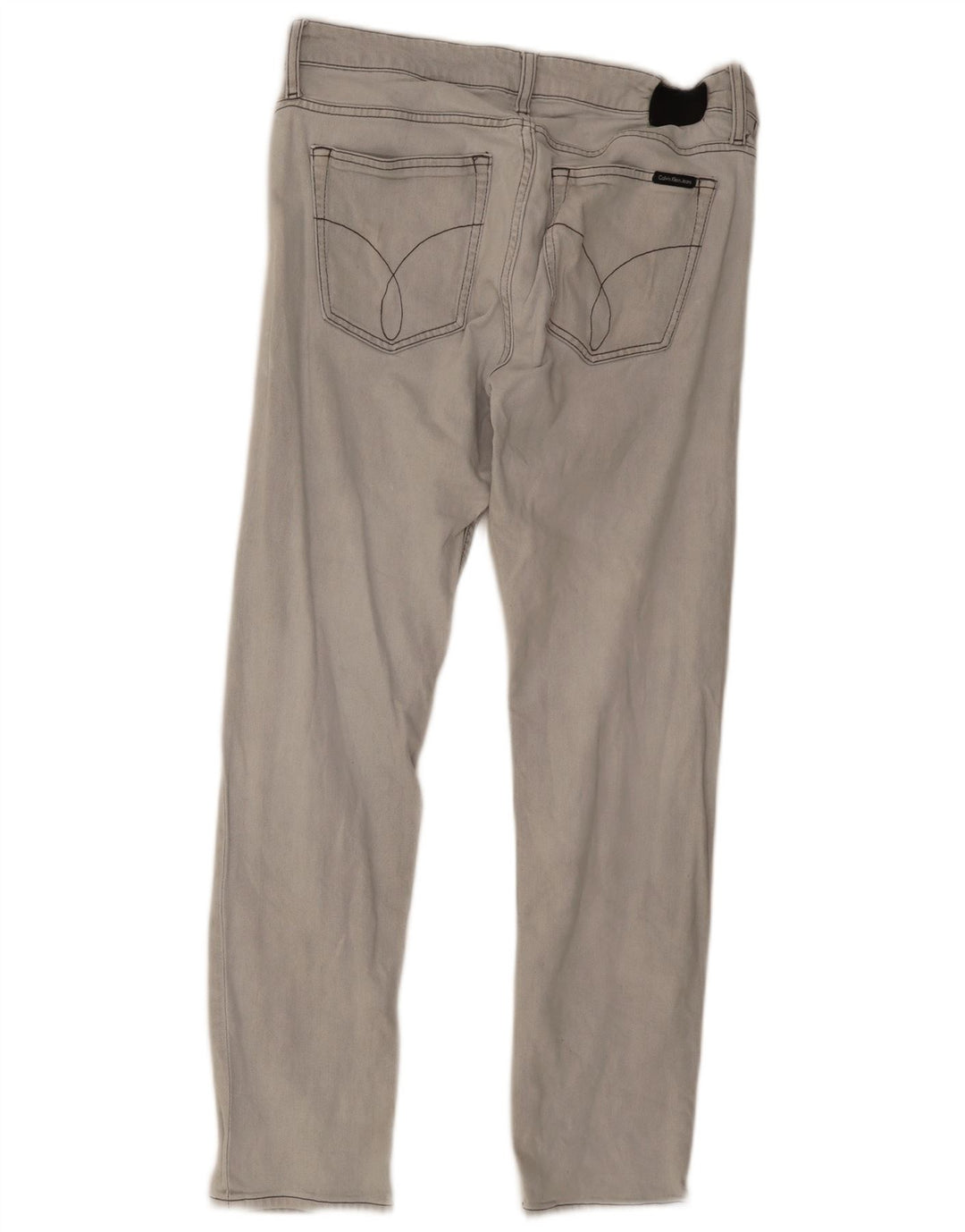 Calvin Klein Herre Slim Jeans W36 L32 Grå Bomuld