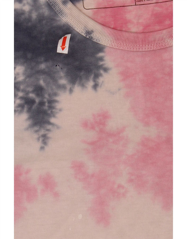 VANS Herre T-Shirt Top XL Pink Tie Dye Bomuld