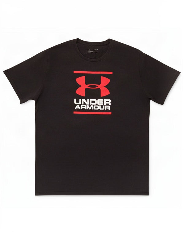 Under Armour Herre Heat Gear Loose Fit Grafisk T-Shirt Top 2XL Sort