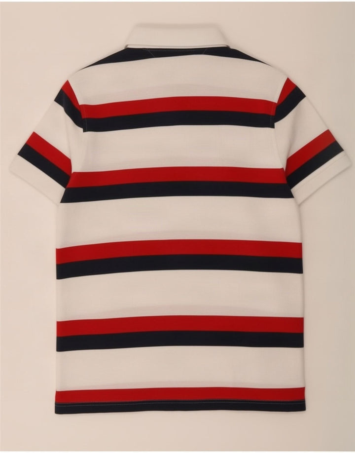 Tommy Hilfiger Herre Polo Shirt Lille Hvid Stribet