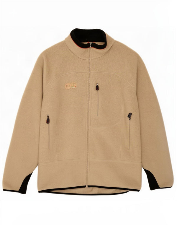 Fila Herre fleecejakke UK 42 XL Beige Colourblock