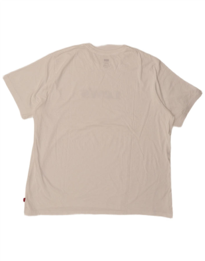 Levi's Herre Relaxed Fit Grafisk T-Shirt Top XL Hvid