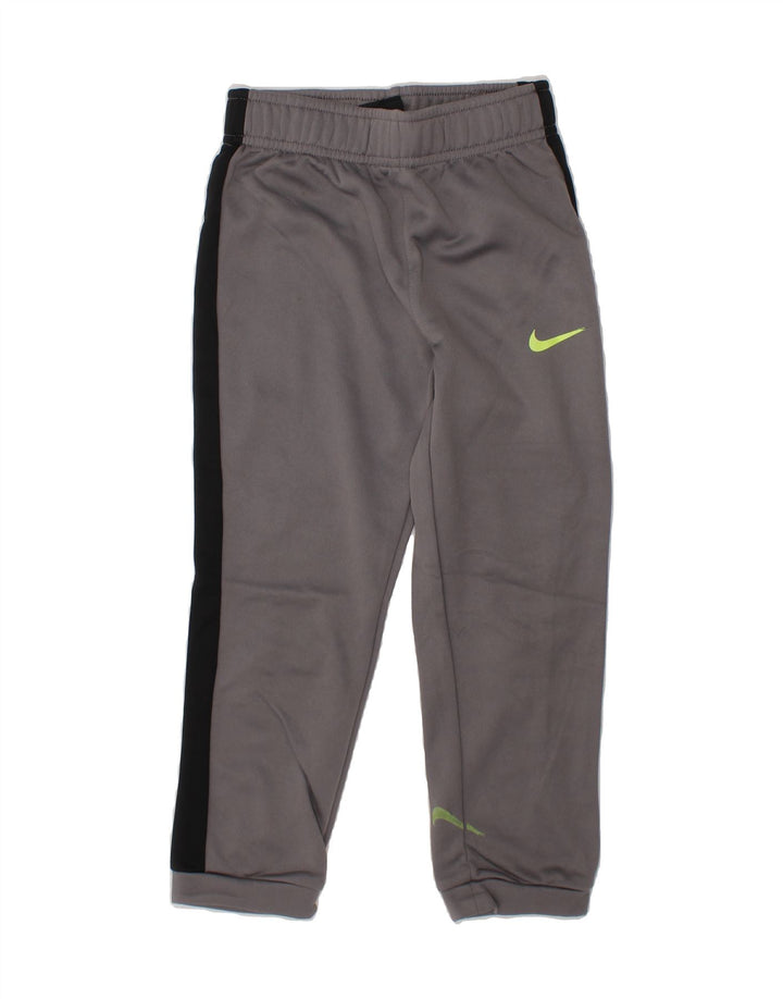 NIKE Boys Dri Fit Tracksuit Trousers Joggers 4-5 Years   Small Grey Vintage Nike and Second-Hand Nike from Messina Hembry 