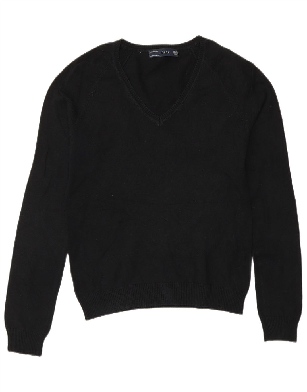 Zara Dame V-hals sweater UK 14 Large Sort