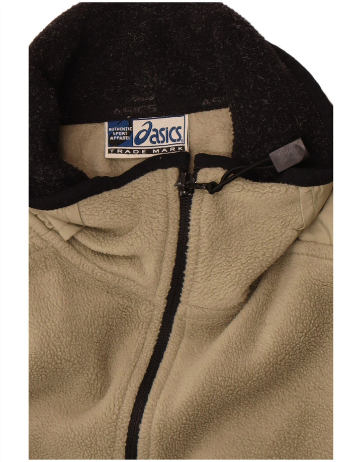 Asics Fleecejakke til mænd UK 44 2XL Khaki Colourblock