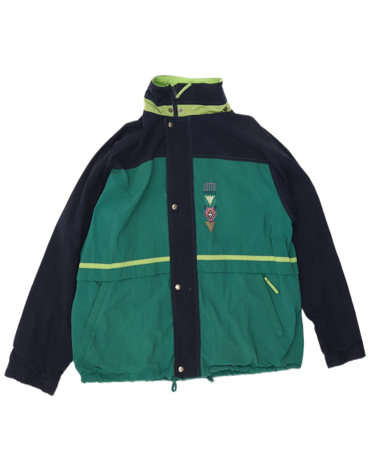 Lotto Herre Windbreaker Jacket Large Green Colourblock