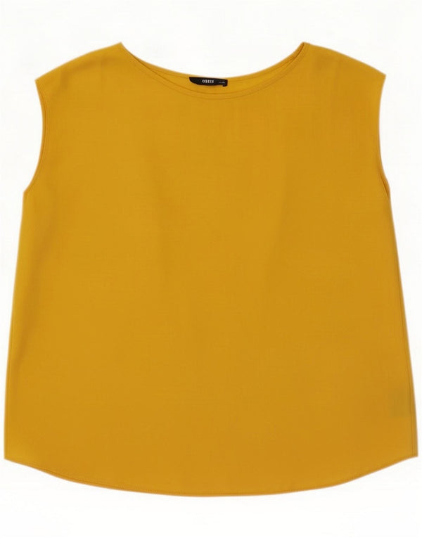 Oasis Dame Bluse Top UK 14 Stor Gul Polyester