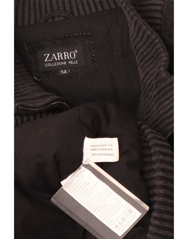 Zarro Herre Læderjakke IT 54 2XL Sort