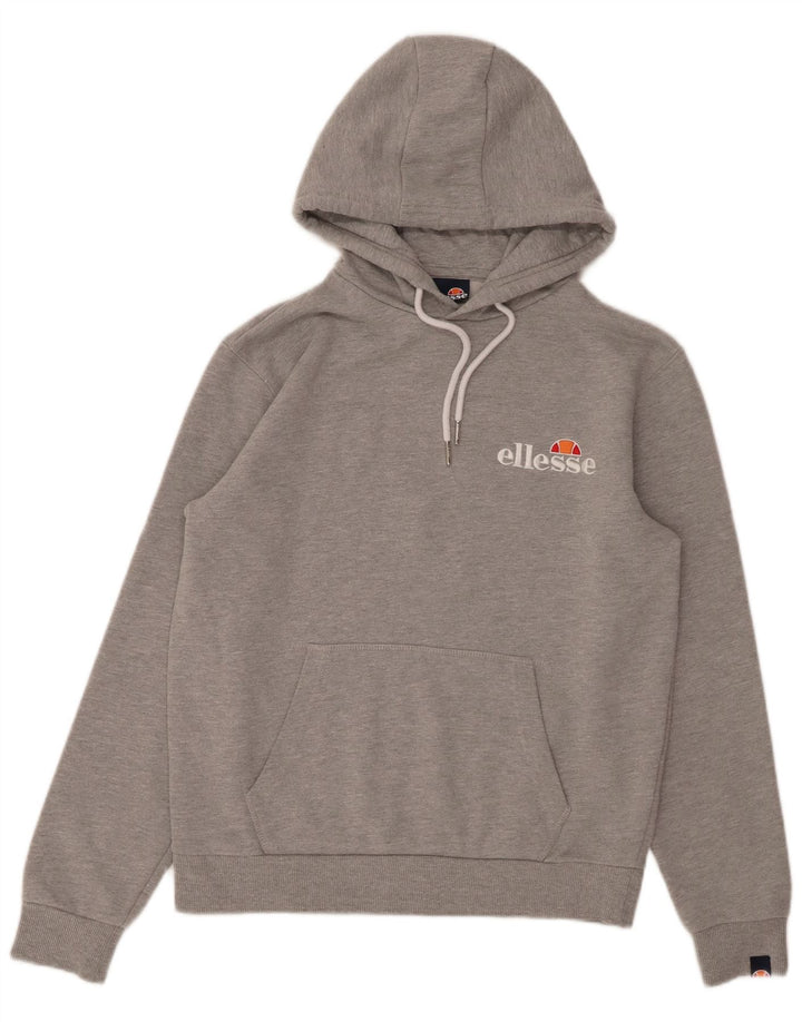 ELLESSE Oversized hættetrøje til kvinder UK 10 Small Grey Bomuld