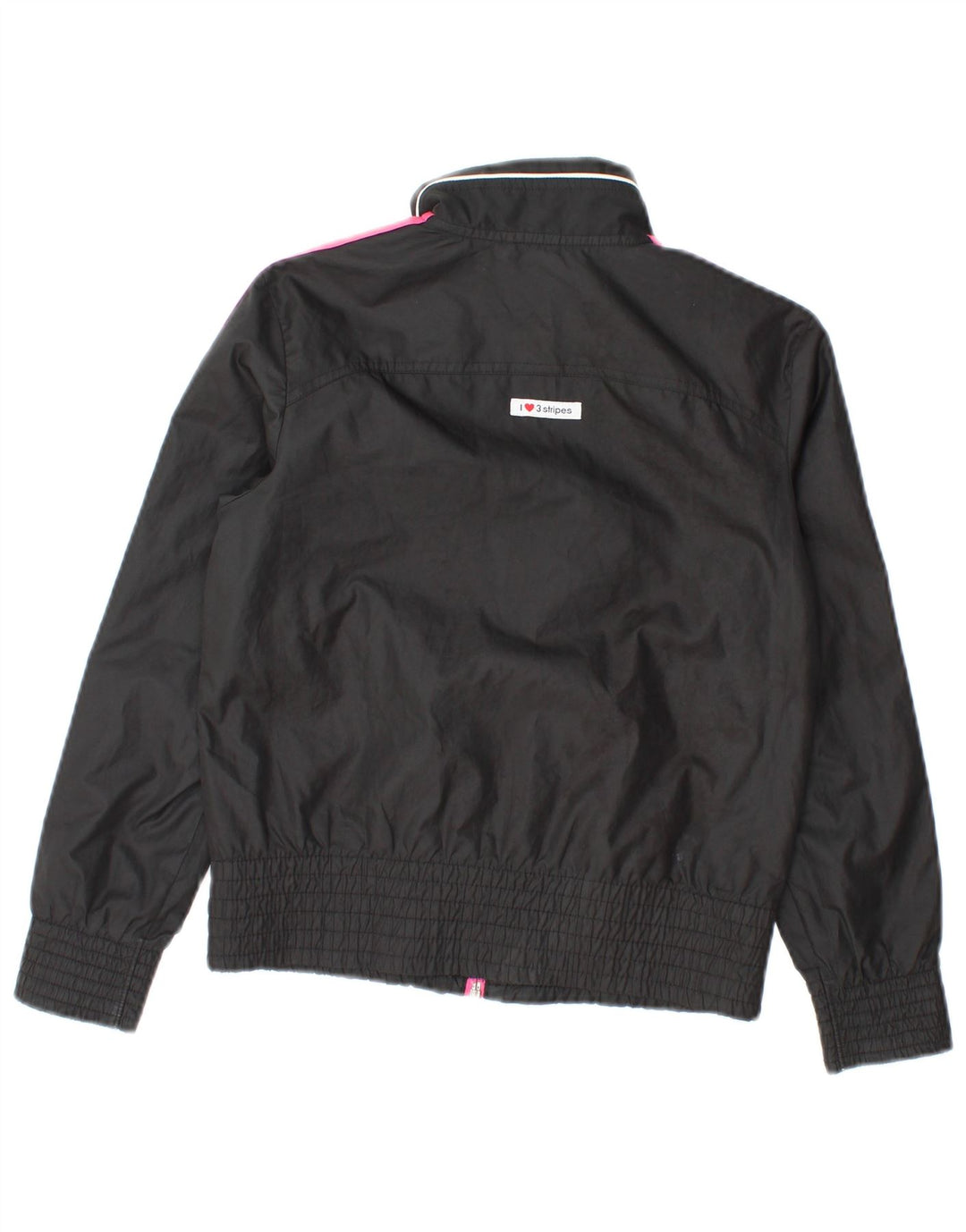 Adidas piger grafisk træningsdragt topjakke 9-10 år sort polyester