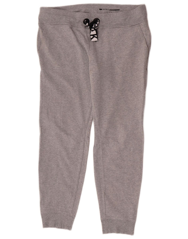 Dkny Dame træningsdragt Bukser Joggers UK 14 Medium Grey Flecked Sports