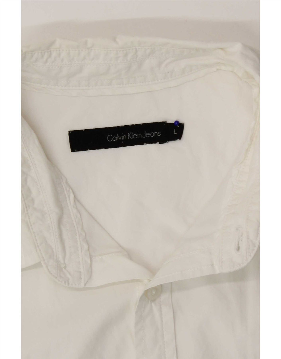 Calvin Klein Jeans Kortærmet Herreskjorte Stor Hvid