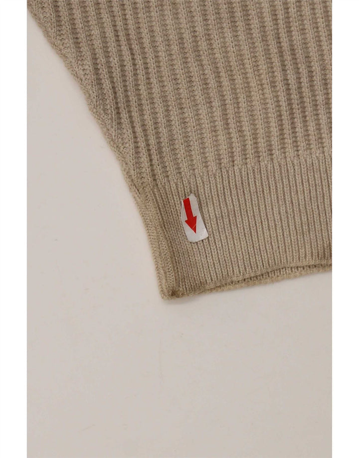Green Coast Herre V-hals sweater IT 52 Stor Grå Merinould