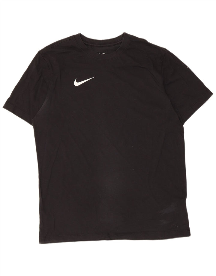 Nike Herre Dri Fit T-shirt Top Medium Sort Bomuld