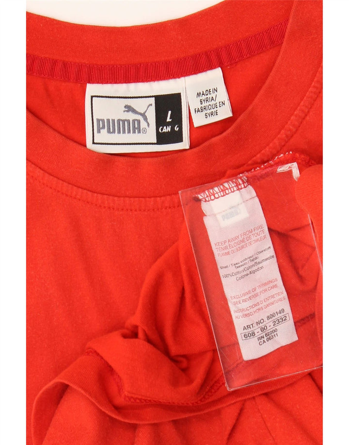Puma Herre Grafisk Vest Top Stor Rød Bomuld