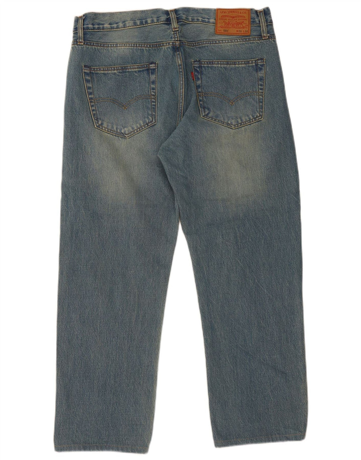 Levi's Herre 501 lige jeans W36 L28 blå bomuld