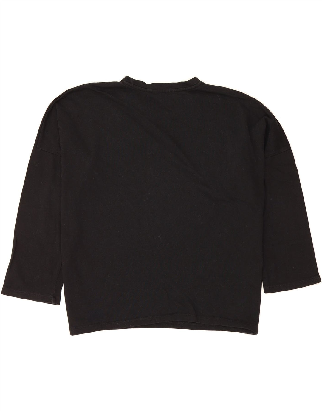 ZARA Womens Oversized Top 3/4 Sleeve UK 14 Medium Black Cotton Vintage Zara and Second-Hand Zara from Messina Hembry 