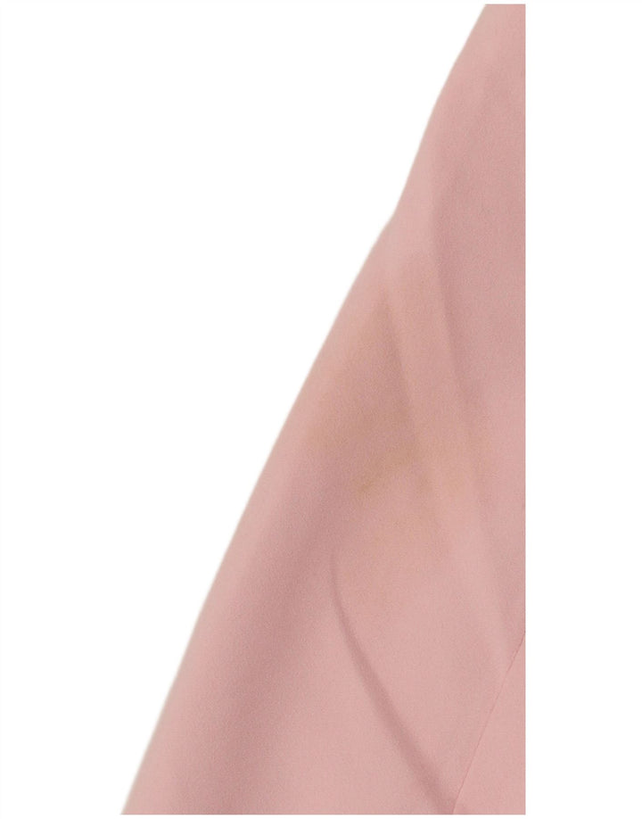 Zara Dame 2 Button Blazer Jacket UK 14 Medium Pink Polyester
