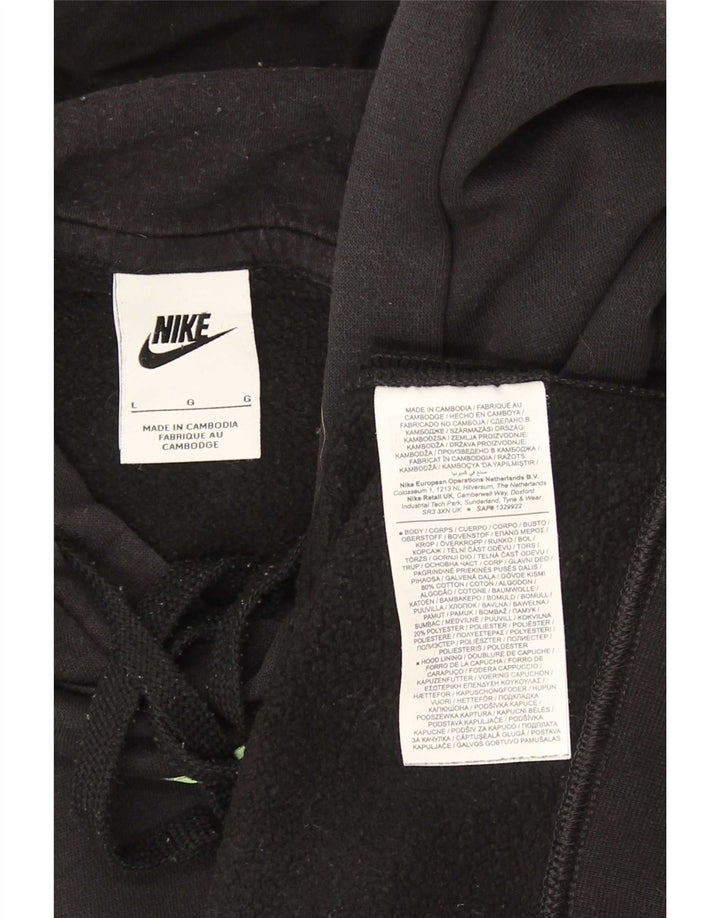 Nike grafisk hættetrøje til mænd, stor sort bomuld