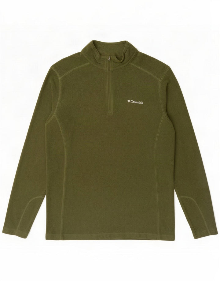 Columbia Fleecetrøje med lynlås til mænd Medium Grøn Polyester