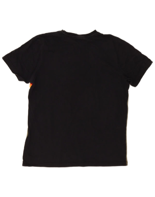 Ellesse Herre Grafisk T-Shirt Top Medium Khaki Colourblock Bomuld