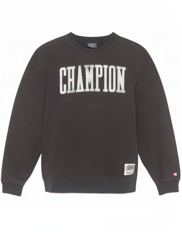 Champion Herre Grafisk Sweatshirt Jumper Stor Marineblå Bomuld