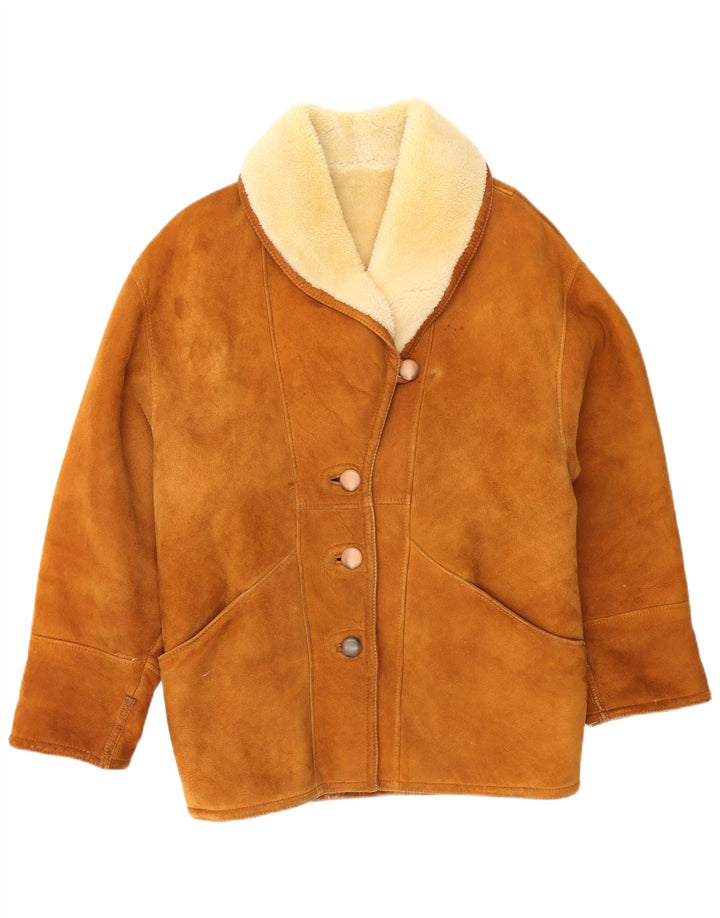 Umberto Olivieri Dame Oversized jakke IT 40 Lille Brun