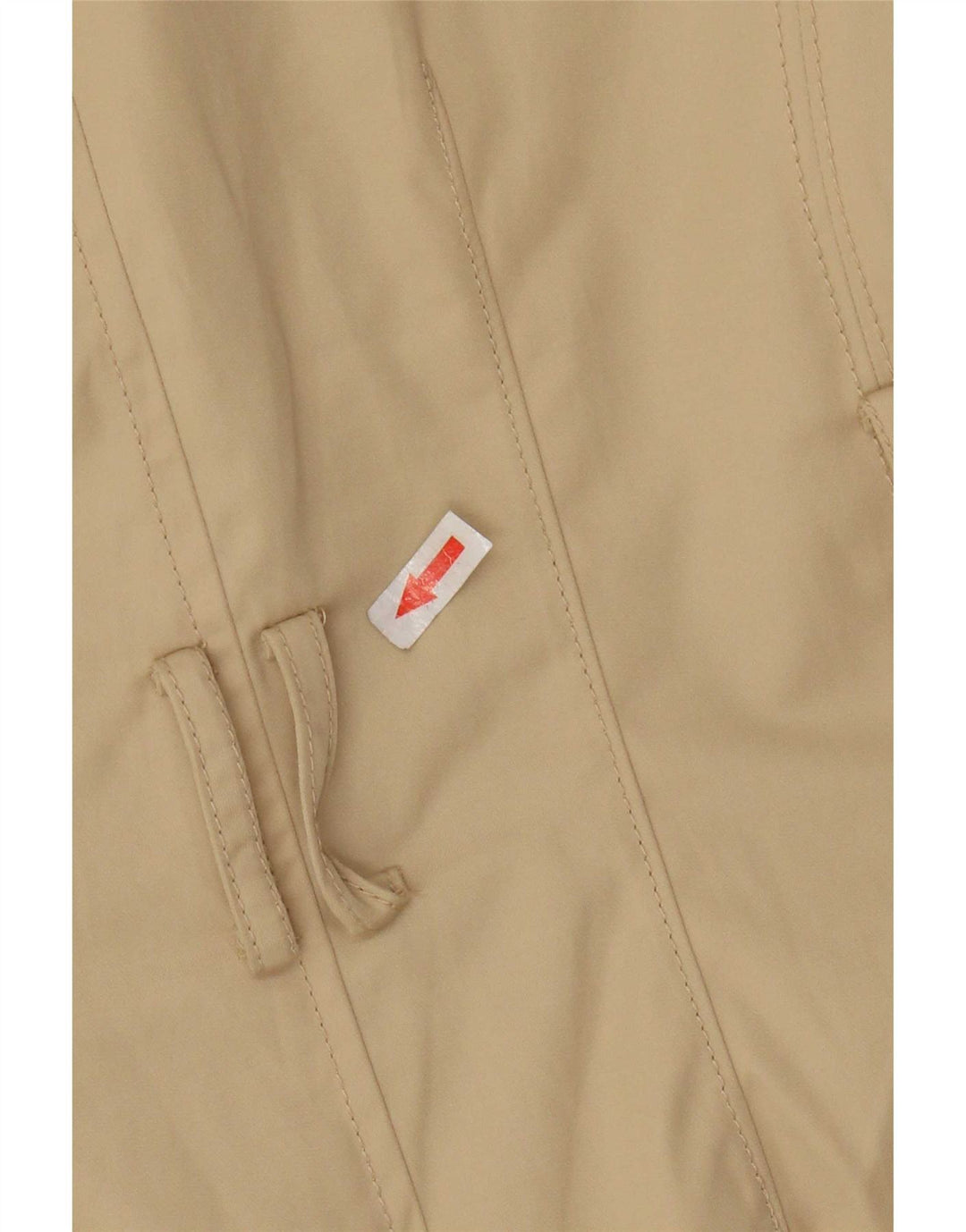 Lands End Womens Trench Coat UK 10 Small Beige Cotton