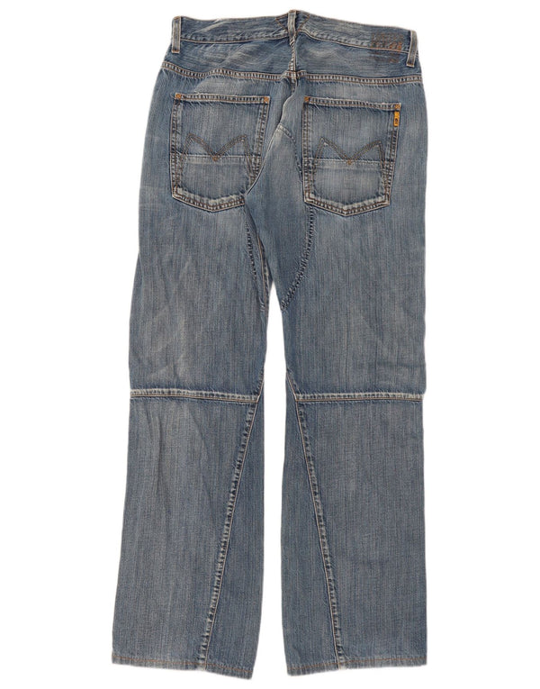 Meltin' Pot Womens Straight Jeans W34 L31 Blue