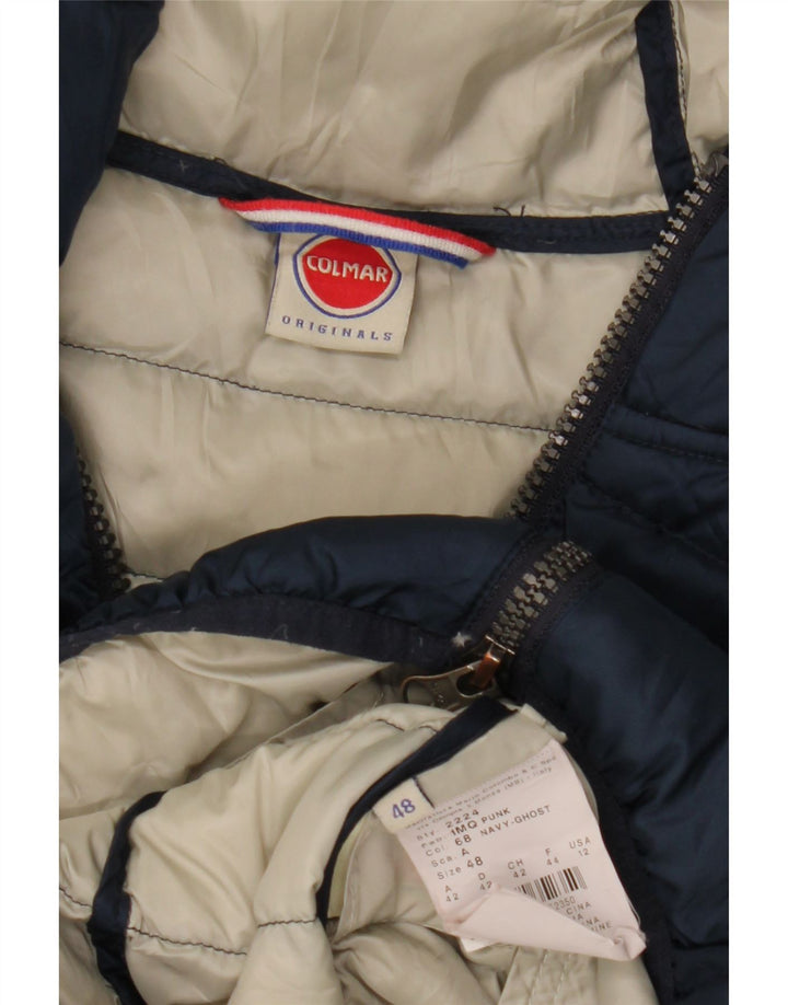 Colmar Dame Hætte Polstret Jakke IT 48 XL Navy Blue Polyester