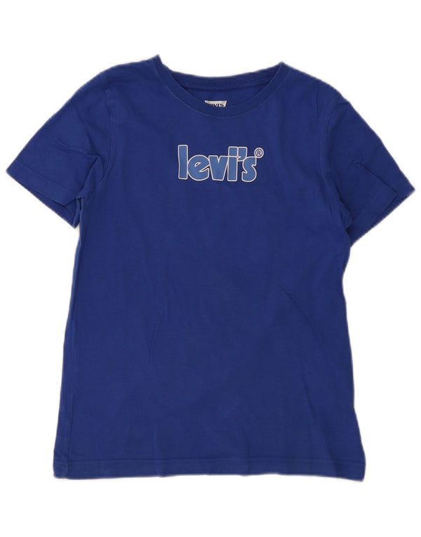 Levi's Boys Grafisk T-Shirt Top 11-12 År Blå Bomuld