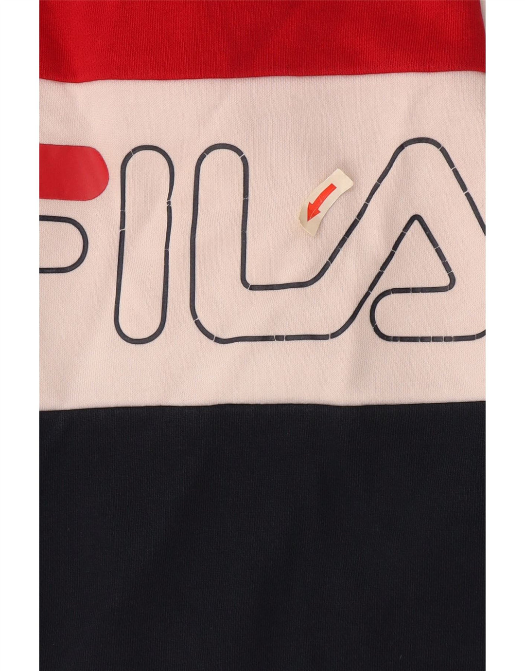 Fila Dame Sweatshirt Jumper UK 14 Medium Flerfarvet Colourblock
