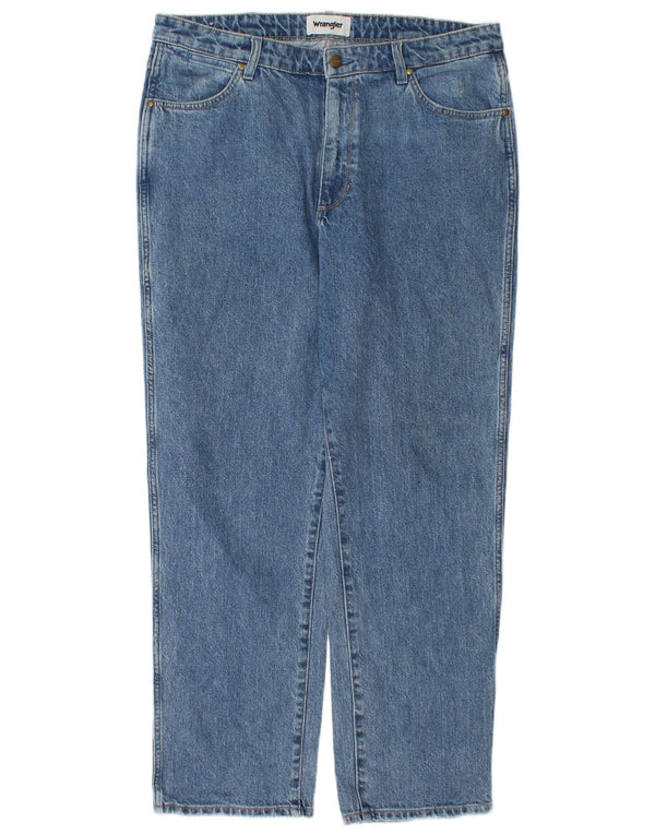 Wrangler Dame Cindy Fit Relaxed Fit Straight jeans US 14 XL W38 L30 Blå