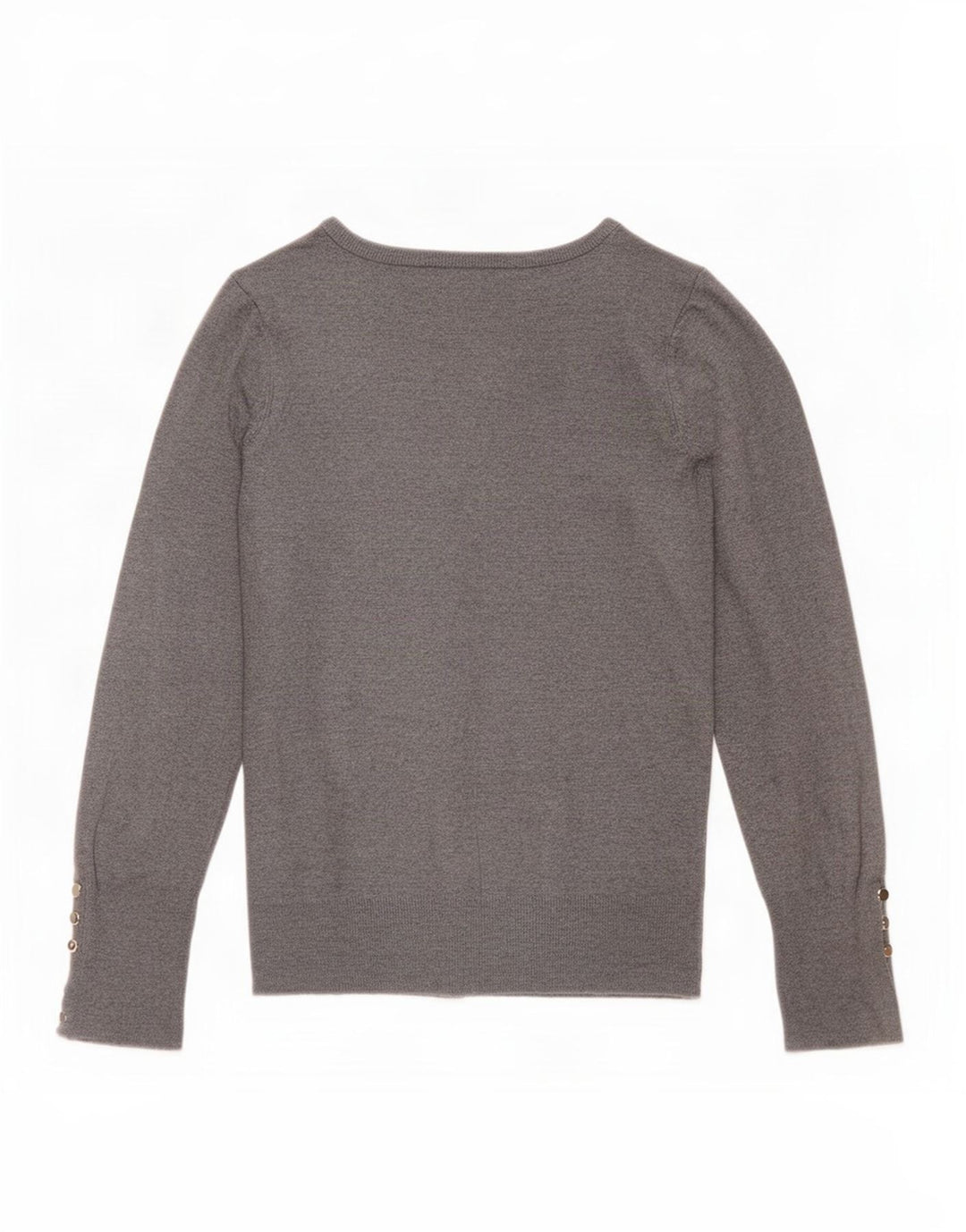 Zara Dame Cardigan Sweater UK 14 Large Grå Viscose