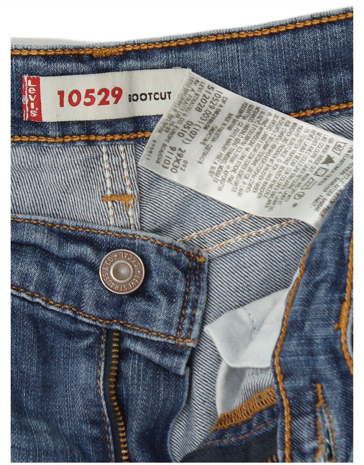 LEVI'S Dame 10529 Bootcut Jeans W29 L30 Blå Bomuld