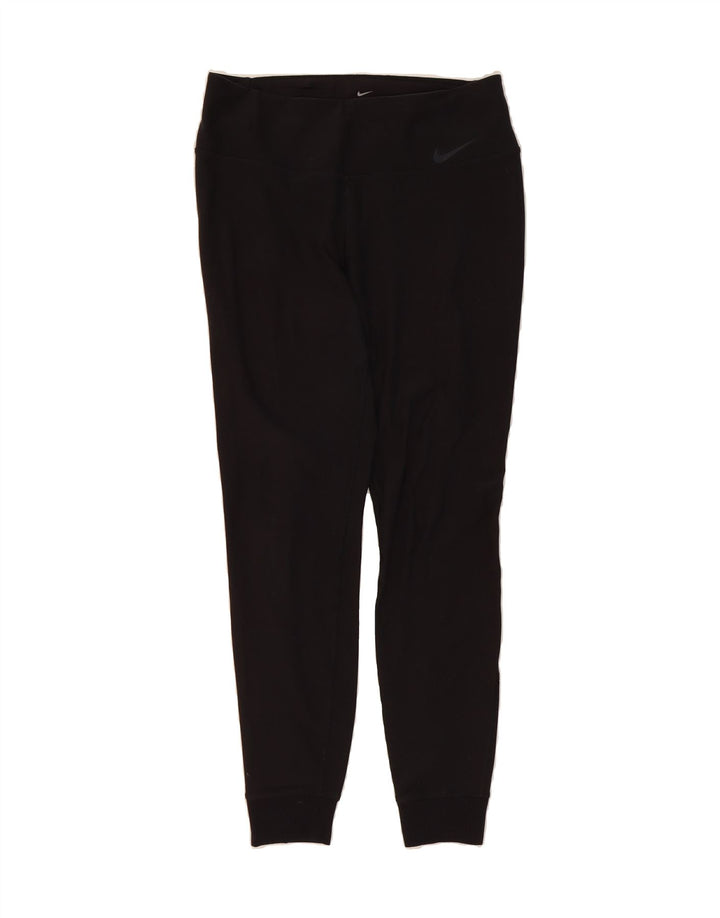 NIKE Womens Dri Fit Leggings UK 14 Medium Black Polyester Vintage Nike and Second-Hand Nike from Messina Hembry 