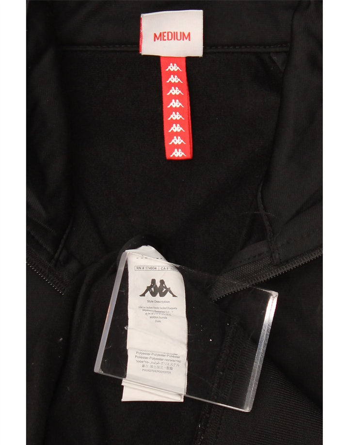 KAPPA Herre grafisk træningsdragt Topjakke Medium Sort Colourblock Polyester