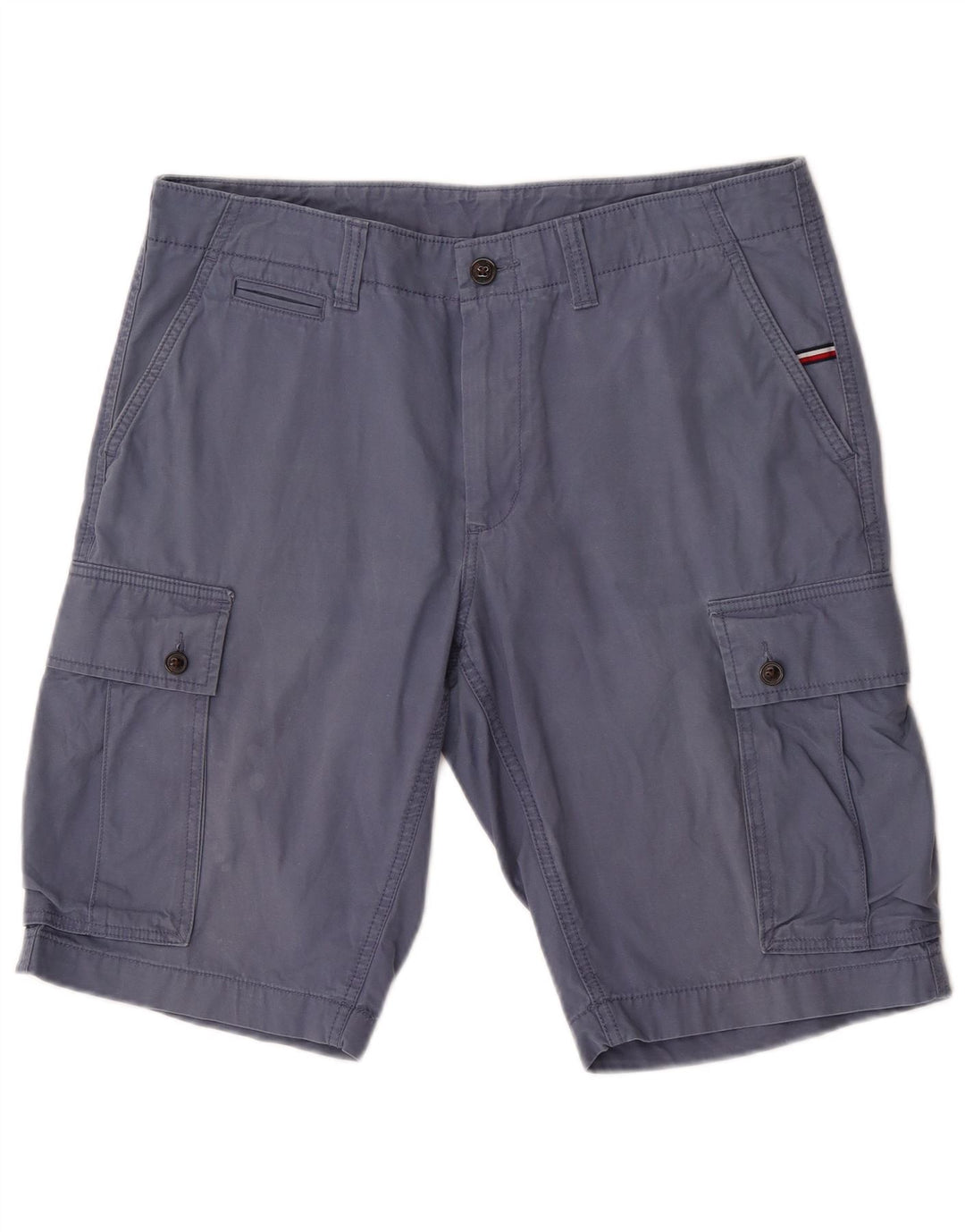 Tommy Hilfiger Herre Cargo Shorts W34 Large Navy Blue Bomuld
