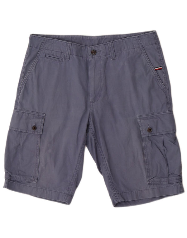 Tommy Hilfiger Herre Cargo Shorts W34 Large Navy Blue Bomuld