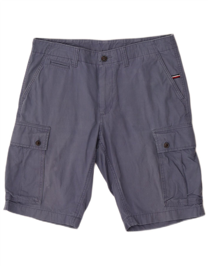 Tommy Hilfiger Herre Cargo Shorts W34 Large Navy Blue Bomuld