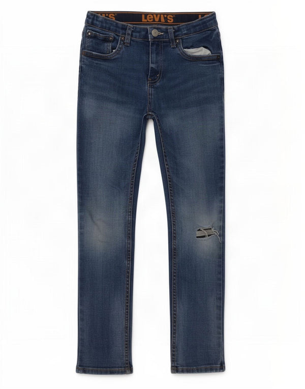Levi's Boys 510 Skinny Jeans 7-8 år W24 L22 Blå