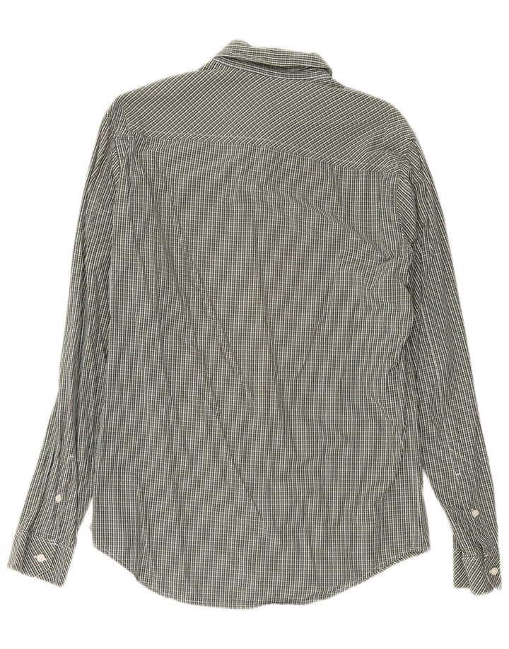 Timberland Herre Slim Fit skjorte Medium Green Gingham Cotton
