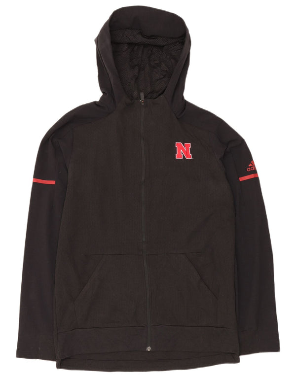 ADIDAS Hættetrøje med lynlås til mænd mellem sort polyester