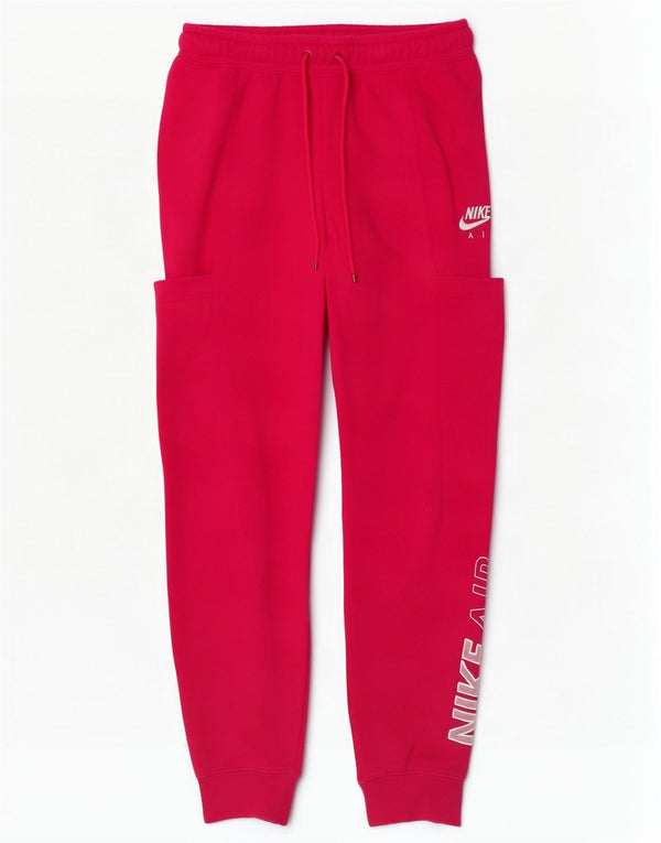 Nike Grafisk træningsdragtbukser til kvinder Joggers UK 10 Small Pink Bomuld